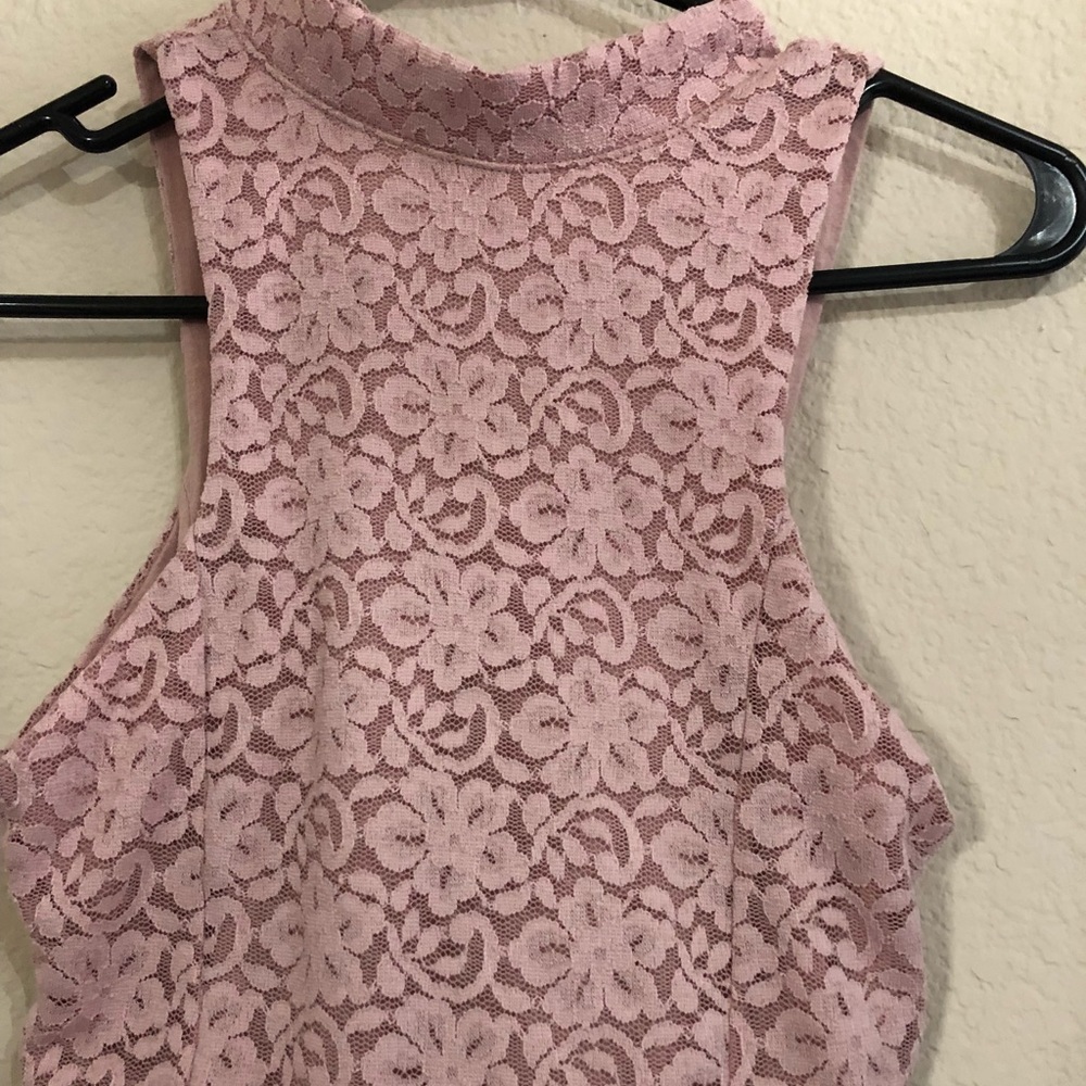 Blush pink crop top